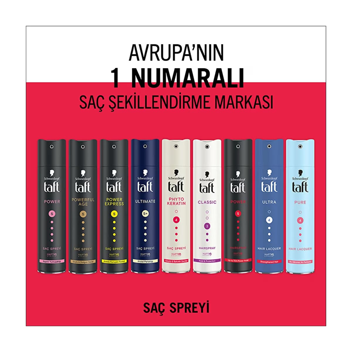 Taft Power Kafein Saç Spreyi 250 ml - Gratis 4