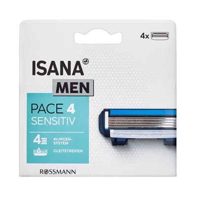 Isana Men Tıraş Bıçağı 4 Bıçaklı, 4'lü Yedek 1 adet