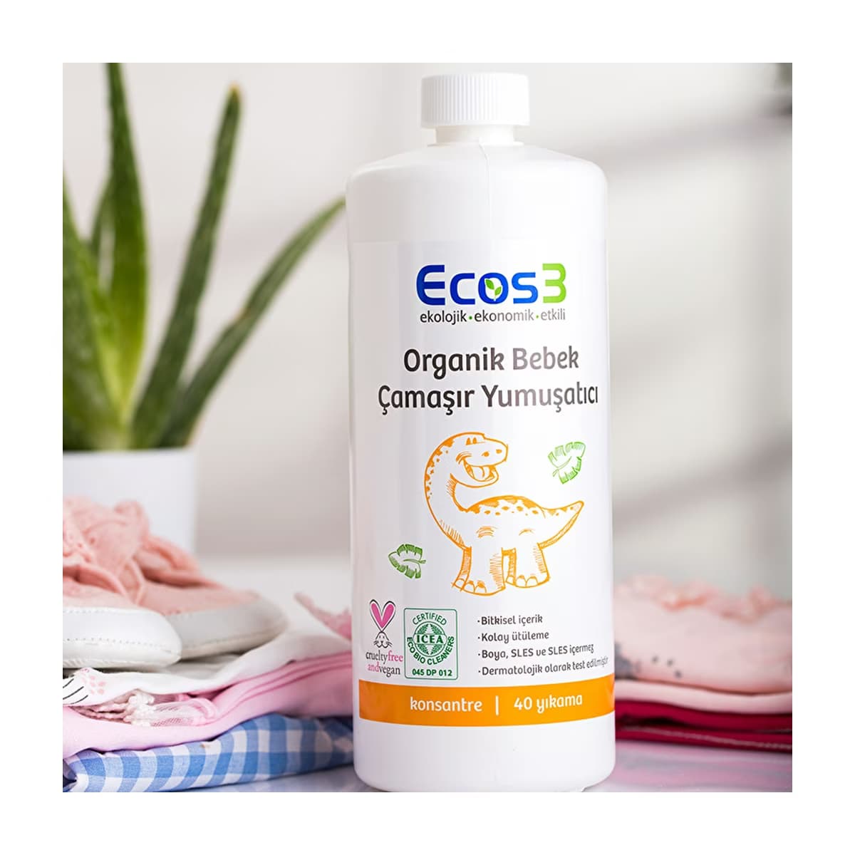 Ecos3 Bebek Çamaşır Yumuşatıcı 1000 ml - Gratis 5