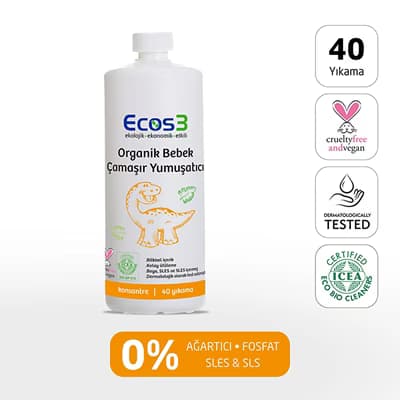 Ecos3 Bebek Çamaşır Yumuşatıcı 1000 ml - Gratis