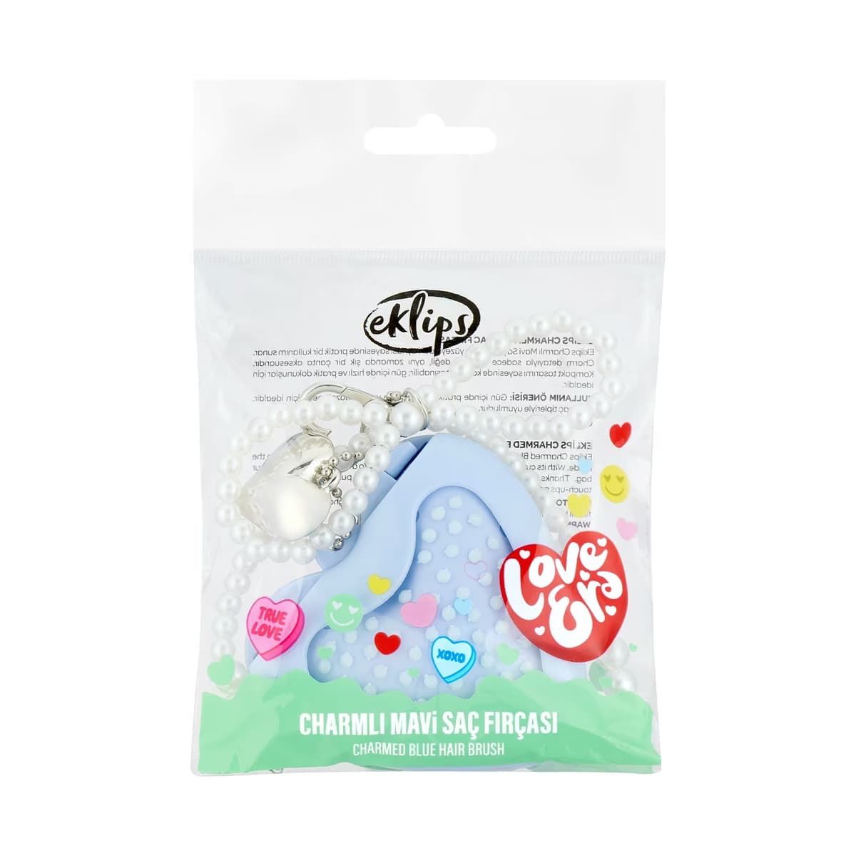 Eklips Charmlı Saç Fırçası Mavi - Gratis