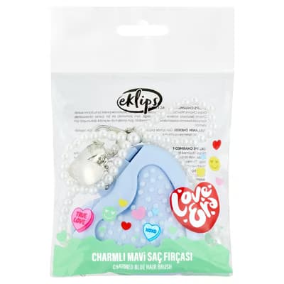 Eklips Charmlı Saç Fırçası Mavi - Gratis