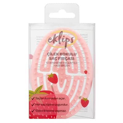 Eklips Çilek Kokulu Saç Fırçası - Gratis
