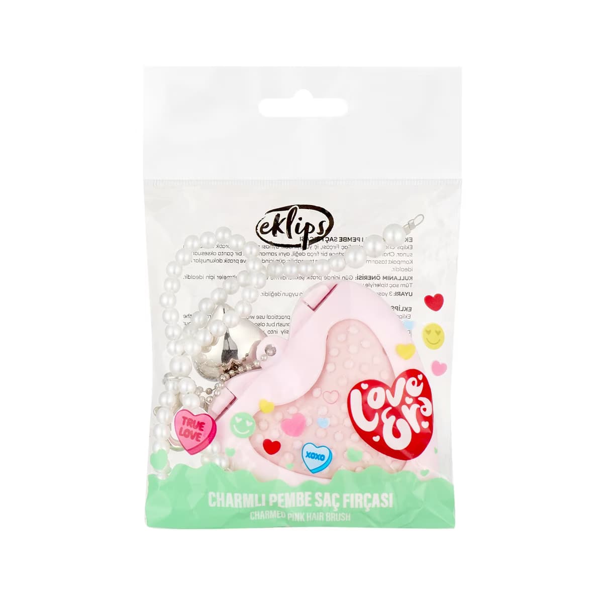 Eklips Charmlı Pembe Saç Fırçası - Gratis 3