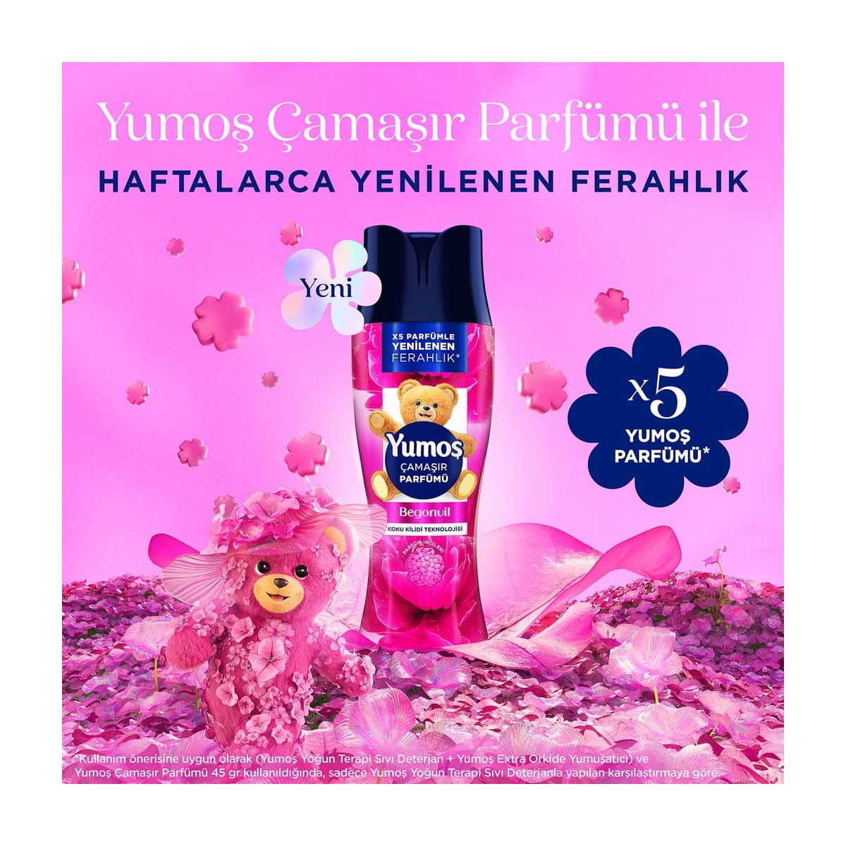 Yumoş Çamaşır Parfümü Begonvil 200 gr - Gratis 3
