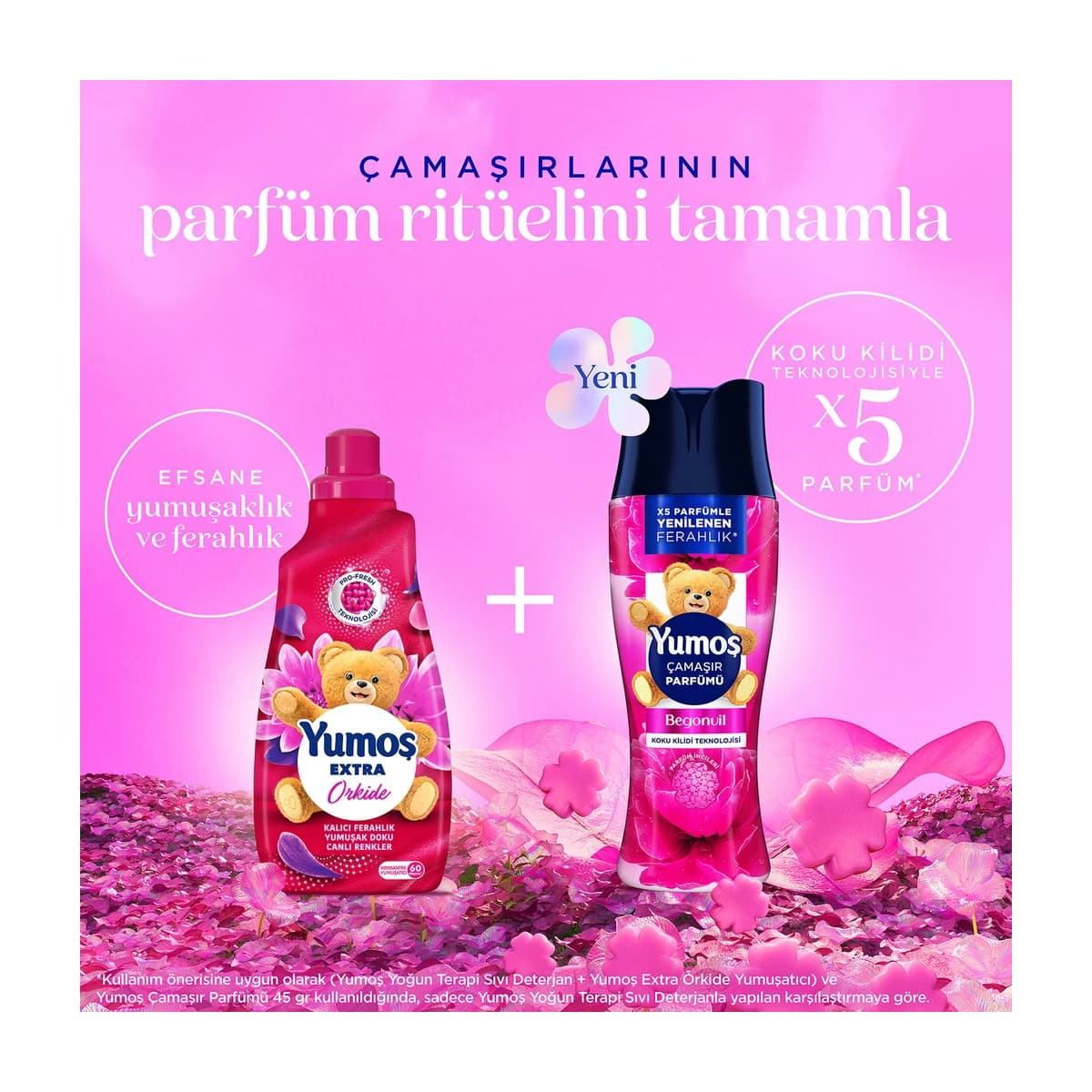 Yumoş Çamaşır Parfümü Begonvil 200 gr - Gratis 4