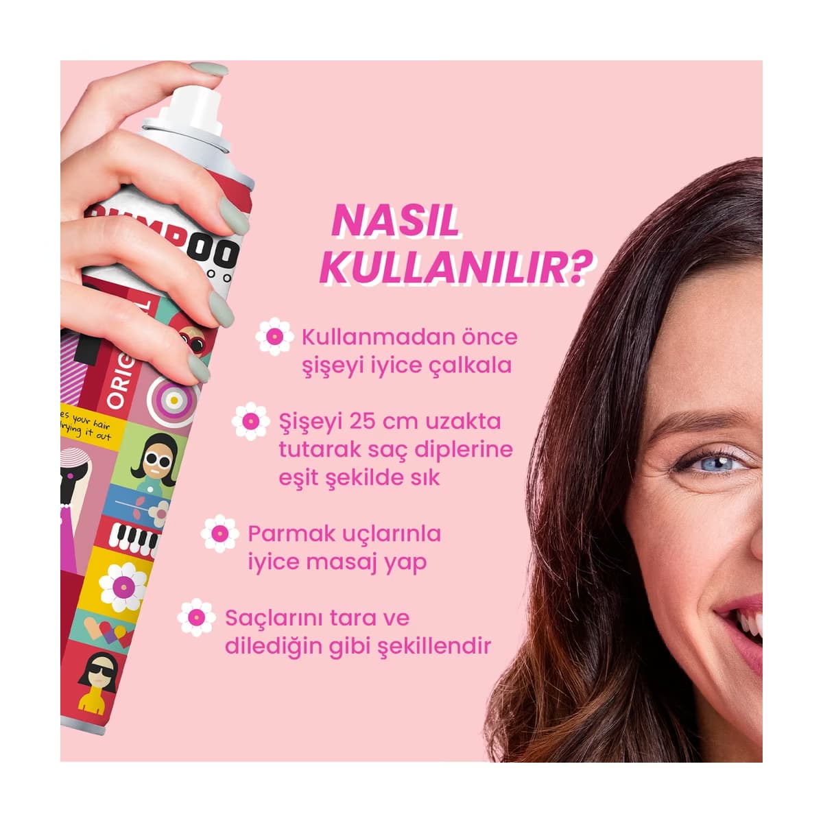 Pumpoo Kuru Şampuan Amazon 200 ml - Gratis 2