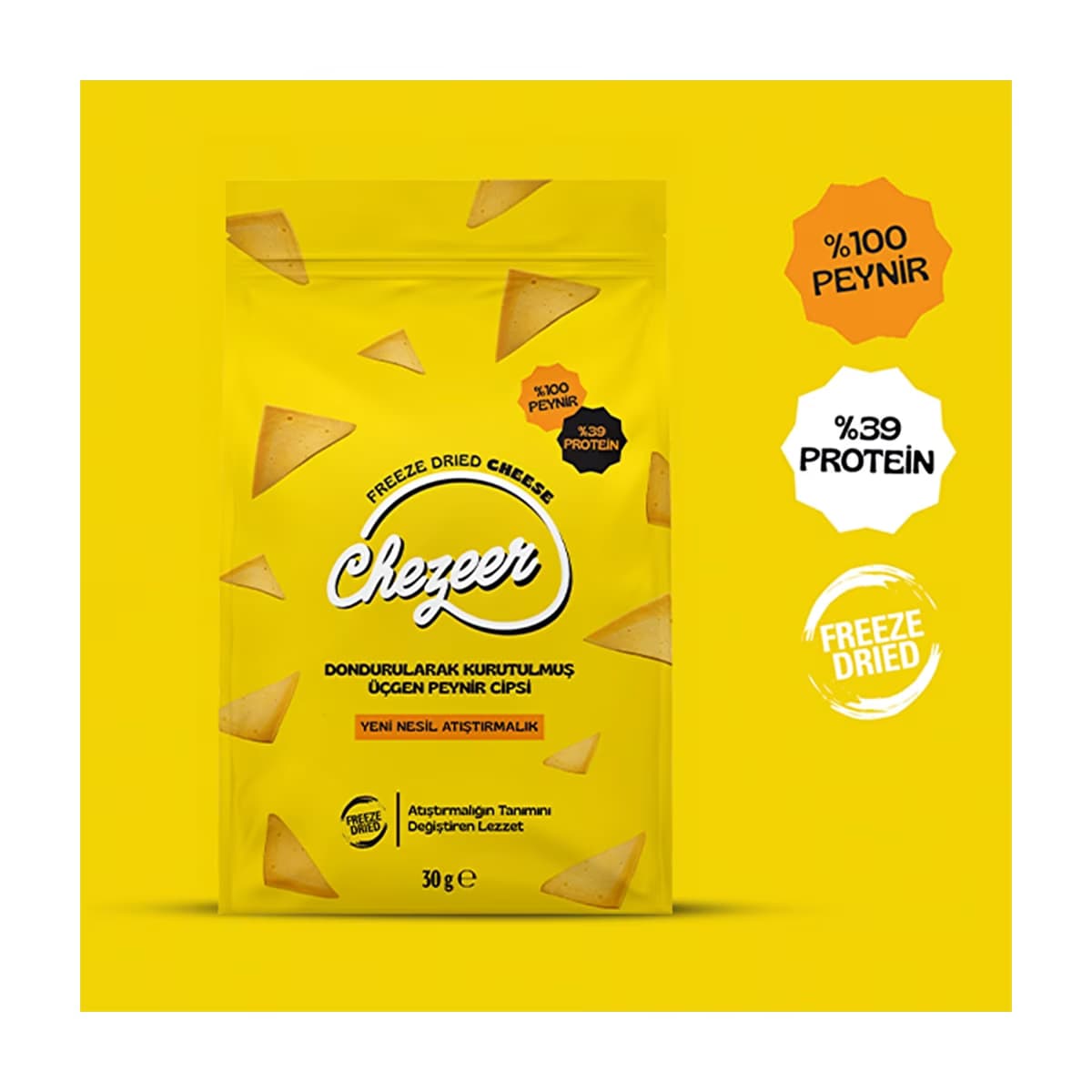 Chezeer Üçgen Peynir Cips 30 gr - Gratis 2