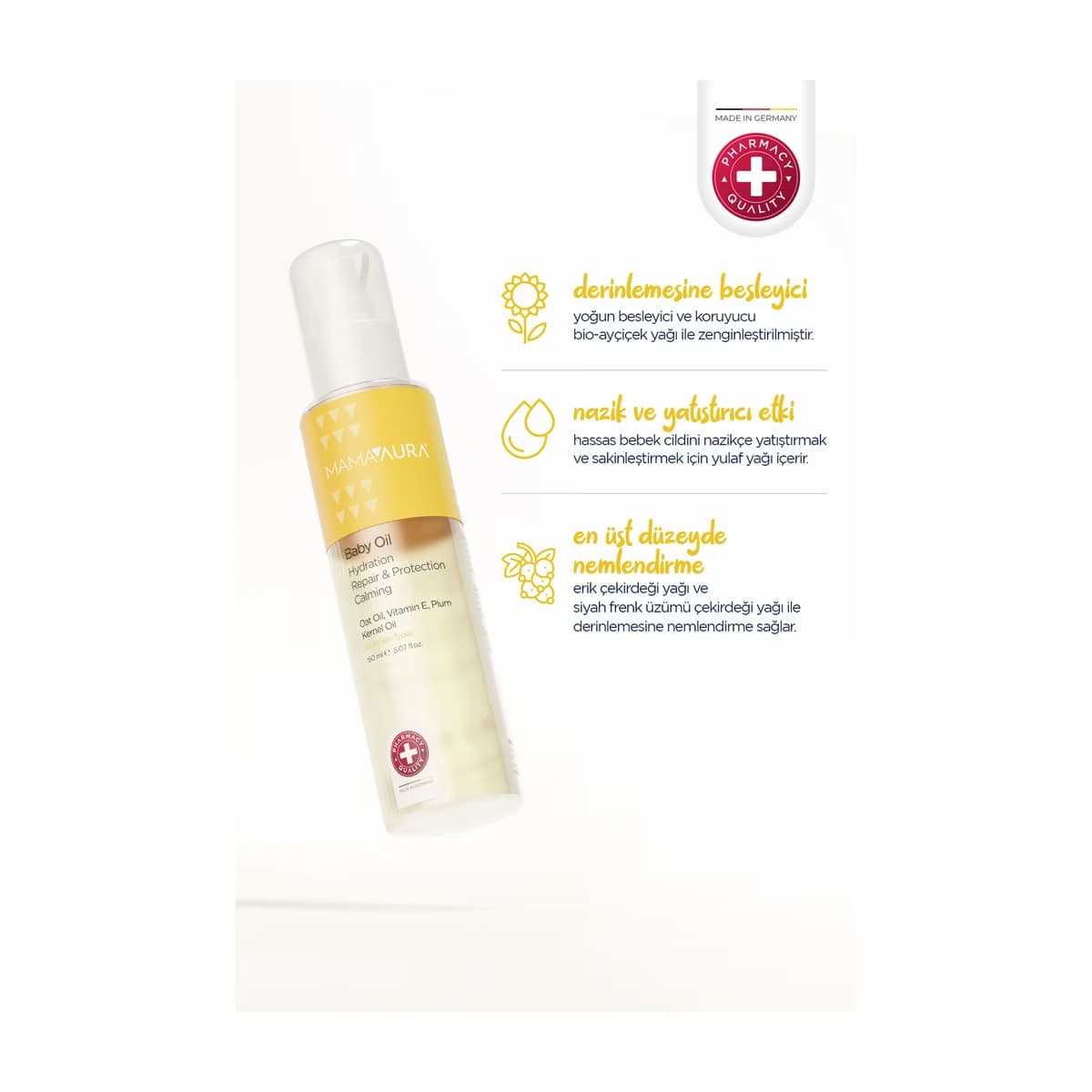 Mamaaura Bebek Yağı 150 ml - Gratis 3