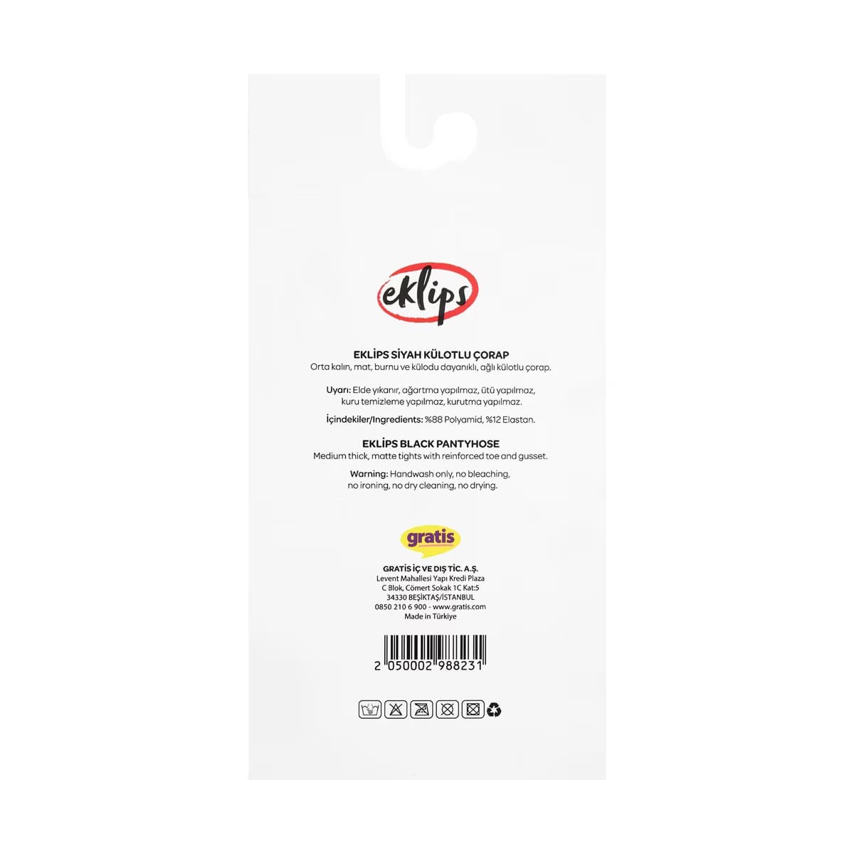 Eklips Siyah Külotlu Çorap L Beden - Gratis 2