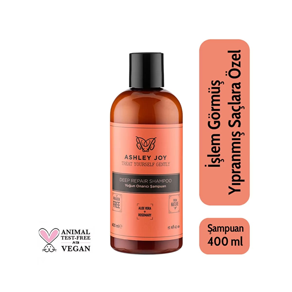 Ashley Joy Yoğun Onarıcı Şampuan 400 ml - Gratis