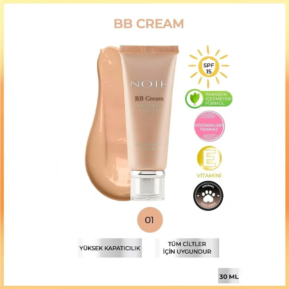 Note BB Krem No:01 35 ml 2