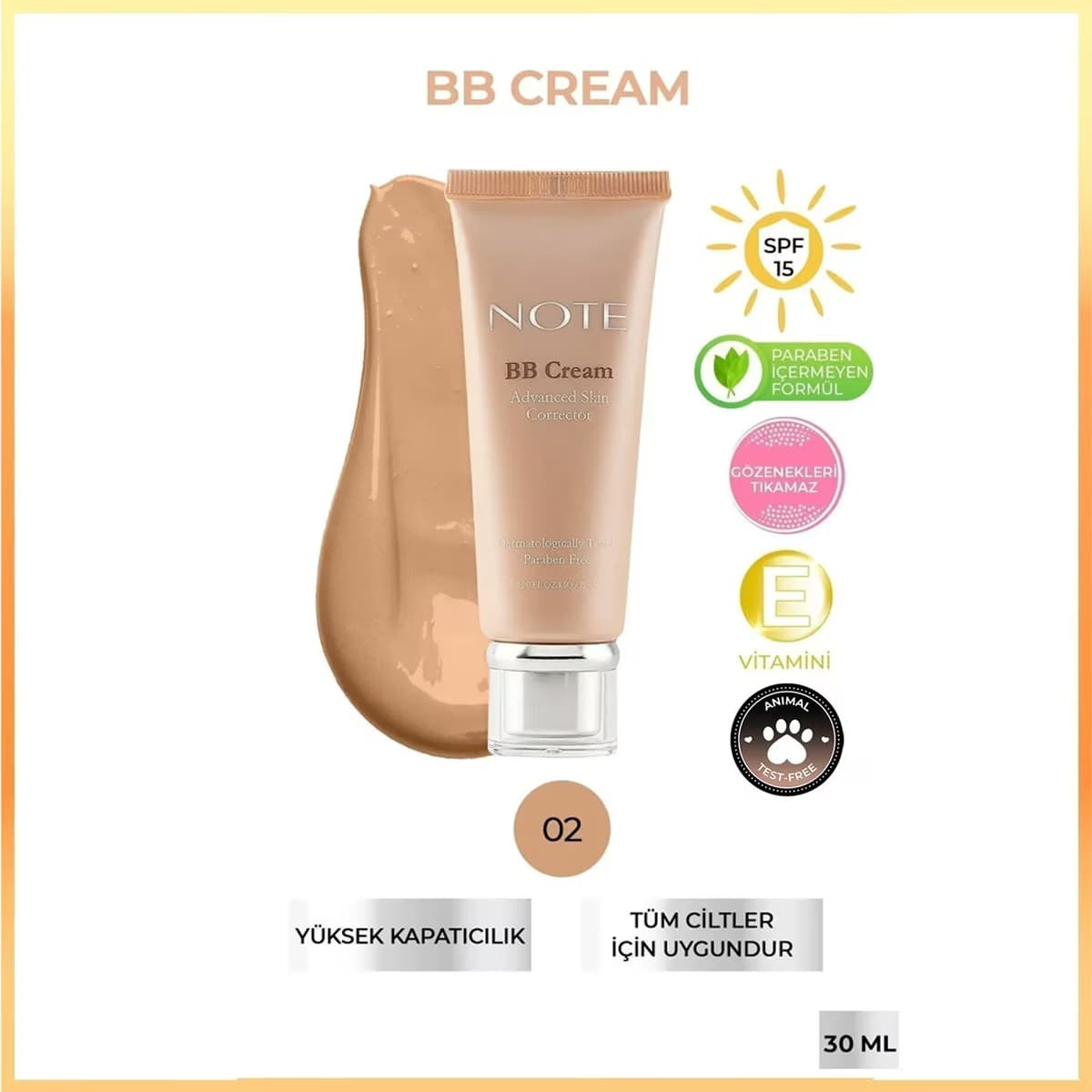 Note BB Krem No:02 35 ml 2