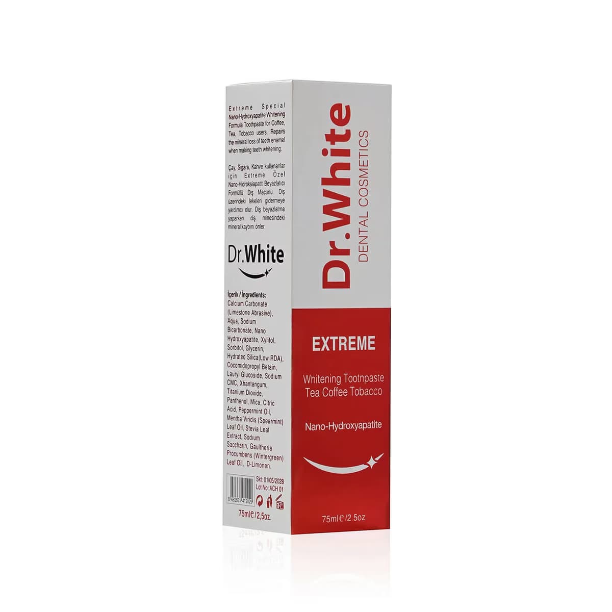 Dr. White Diş Macunu Nano-HP Extreme 75 ml 4