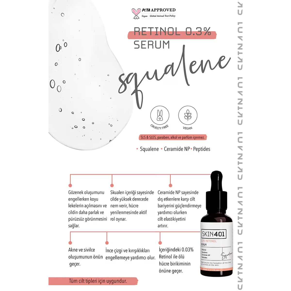 Skin401 %0.3 Retinol Serum 30 ml 3