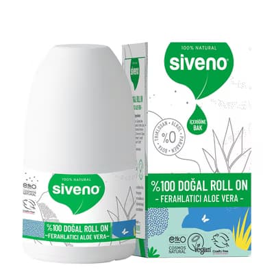 Siveno Doğal Roll On Aleovera 50 ml