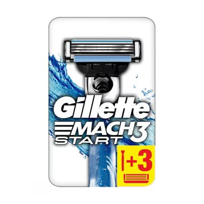 Gillette Mach3 Start+3 Adet Yedek Tıraş Bıçağı