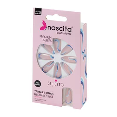 Nascita Takma Tırnak Mavi 24'lü