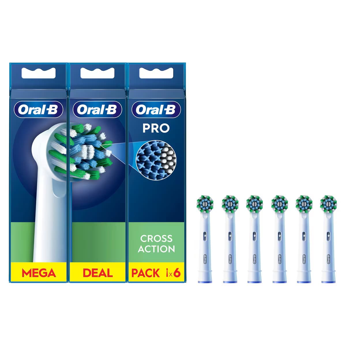 Oral-B Cross Action Yedek Başlık 6'lı