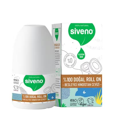 Siveno Doğal Roll On Hindistan Cevizi 50 ml