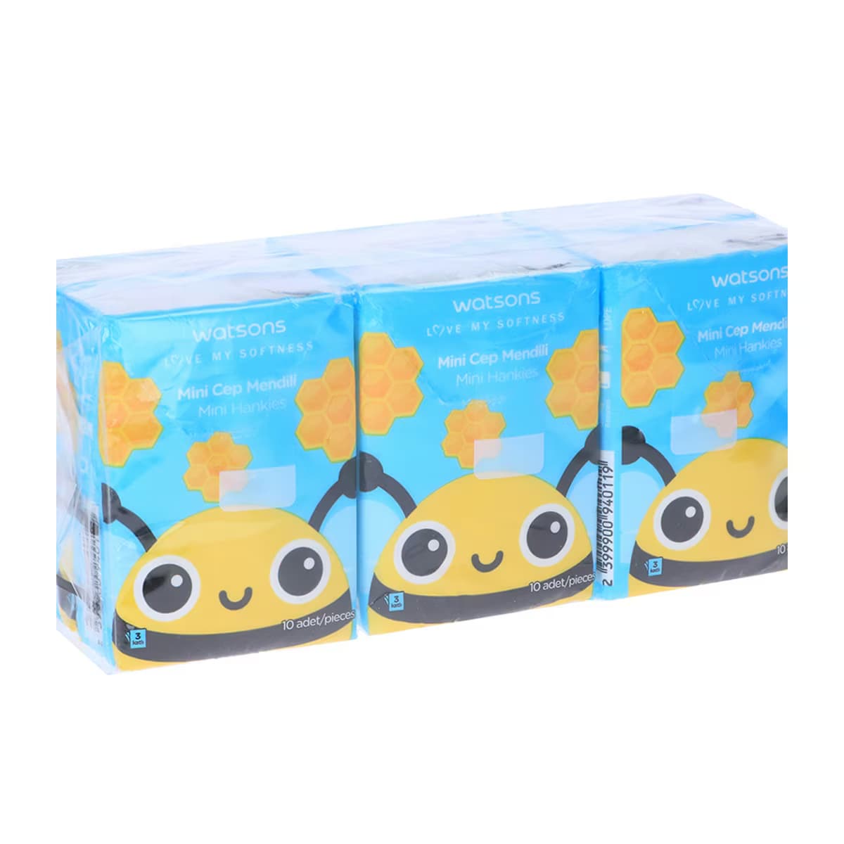 Watsons Hankies Mini Whale 6 Adet Mendil 2