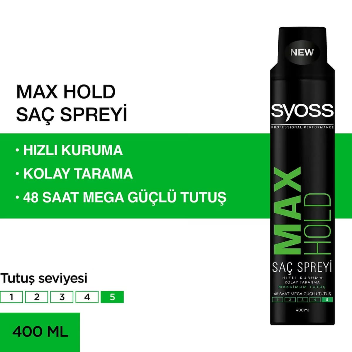 Syoss Saç Spreyi Maksimum Tutuş 400 ml 2