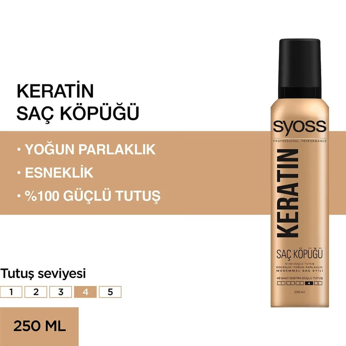 Syoss Saç Köpüğü Keratin 250 ml 2