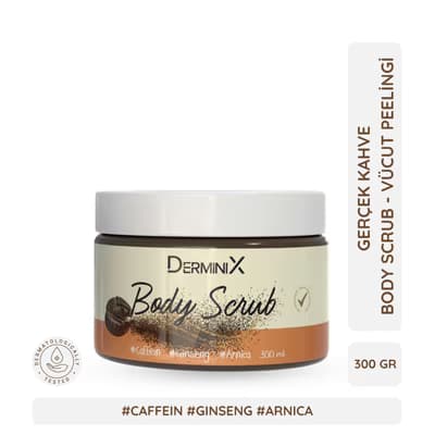 Derminix Vücut Peeling Kahve 300 ml