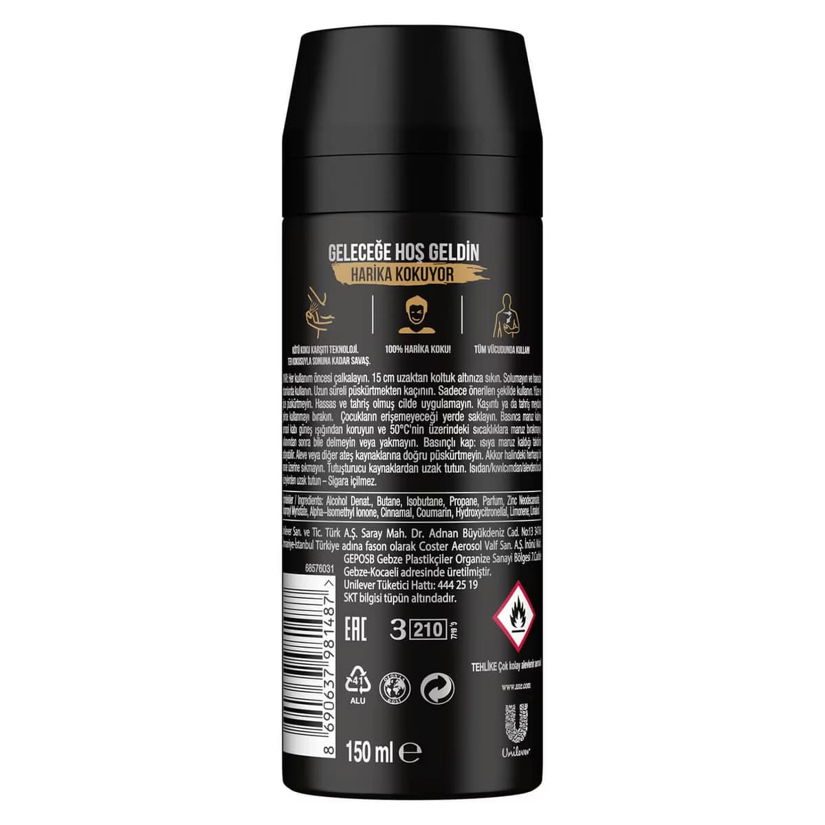 Axe Deodorant Leather & Cookies Fresh 150 ml 2