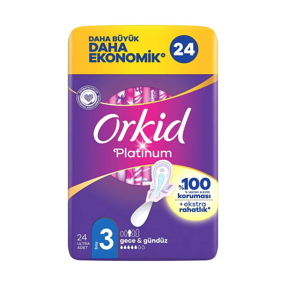 Orkid Platinum Dörtlü Gece 24'lü 2