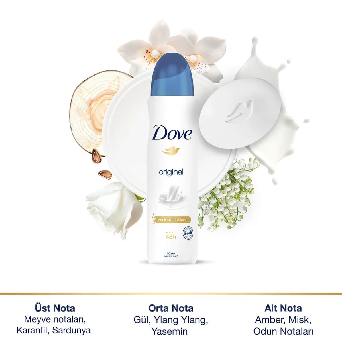 Dove Kadın Sprey Deodorant Original 150 ml 4