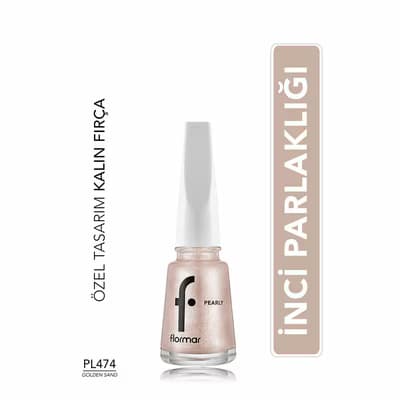 Flormar Pearly Oje No: 474-Golden Sand