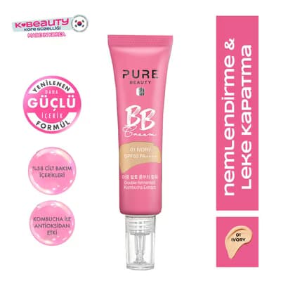 Pure Beauty BB Krem SPF50 PA++++ Ivory 30 ml