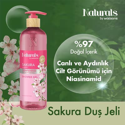 Naturals By Watsons Sakura Duş Jeli 490 ml