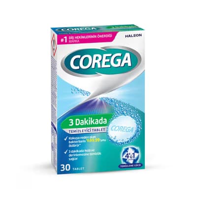 Corega Diş Protez Temizleyici Tablet 30 Adet