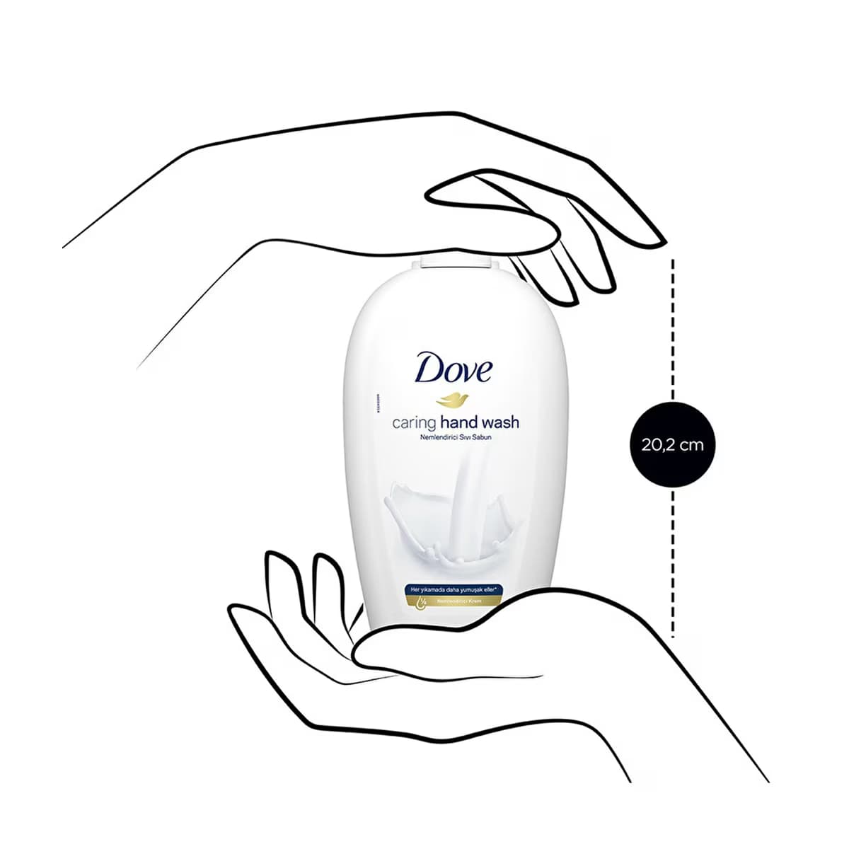 Dove Deeply Caring Sıvı Sabun 450 ml - Gratis 4