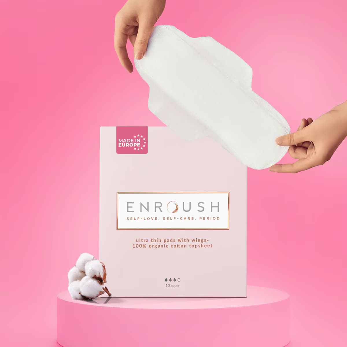 Enroush Organik Ped  Süper 10'lu 2