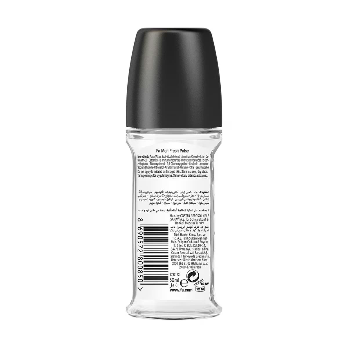 Fa Fresh Pulse Erkek Roll-On 50 ml 3