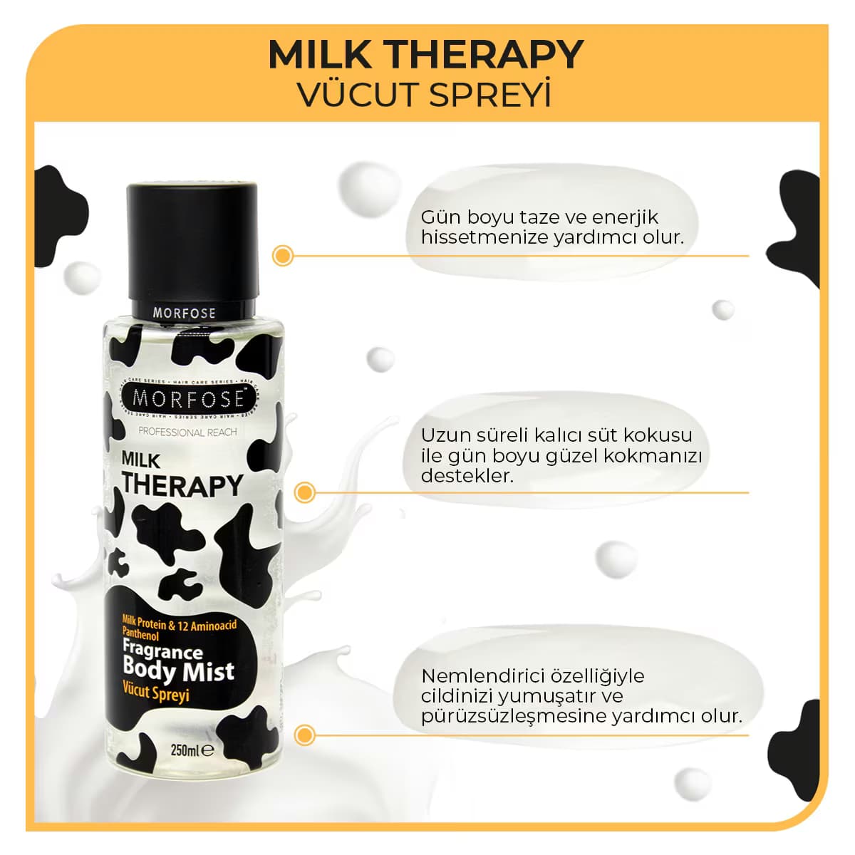 Morfose Milk Therapy Vücut Spreyi 250 ml 3