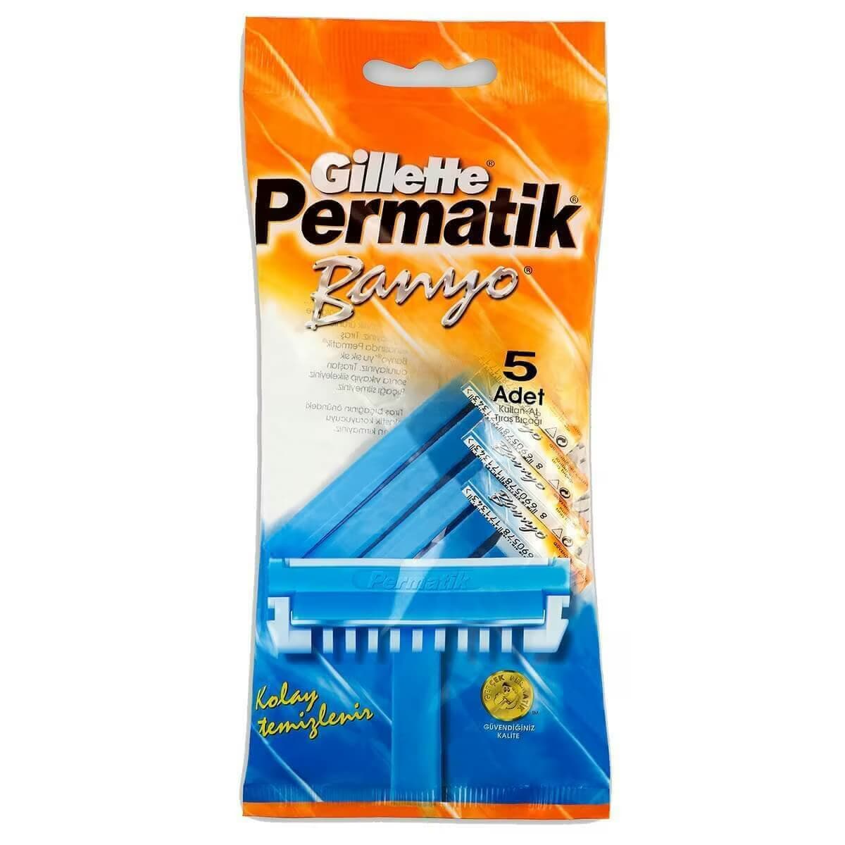 Permatik Banyo Kullan At Tıraş Bıçağı 5'li 2