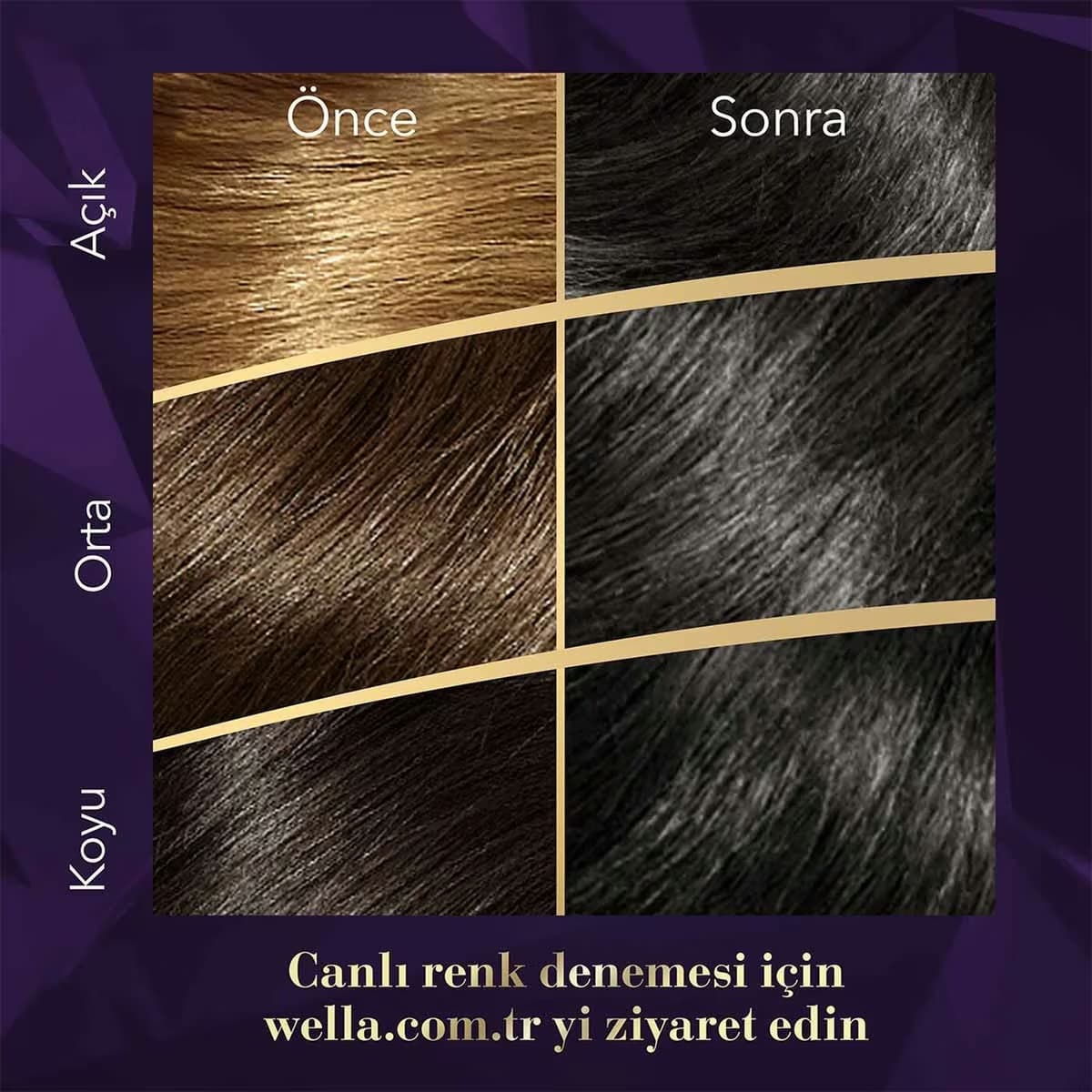 Koleston Wella Supreme Saç Boyası 2/0 Siyah 4