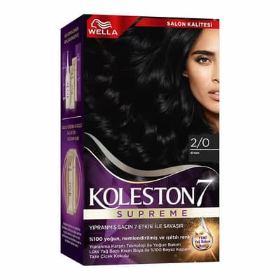 Koleston Wella Supreme Saç Boyası 2/0 Siyah