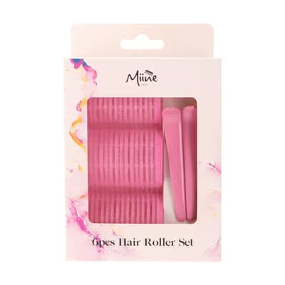 Miine Bigudi Tokali Pembe 6'lı
