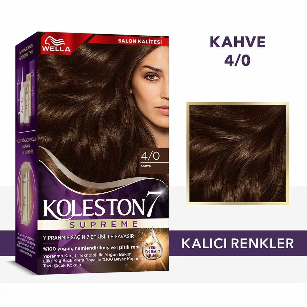 Wella Koleston Kit Saç Boyası Kahve 4/0 2