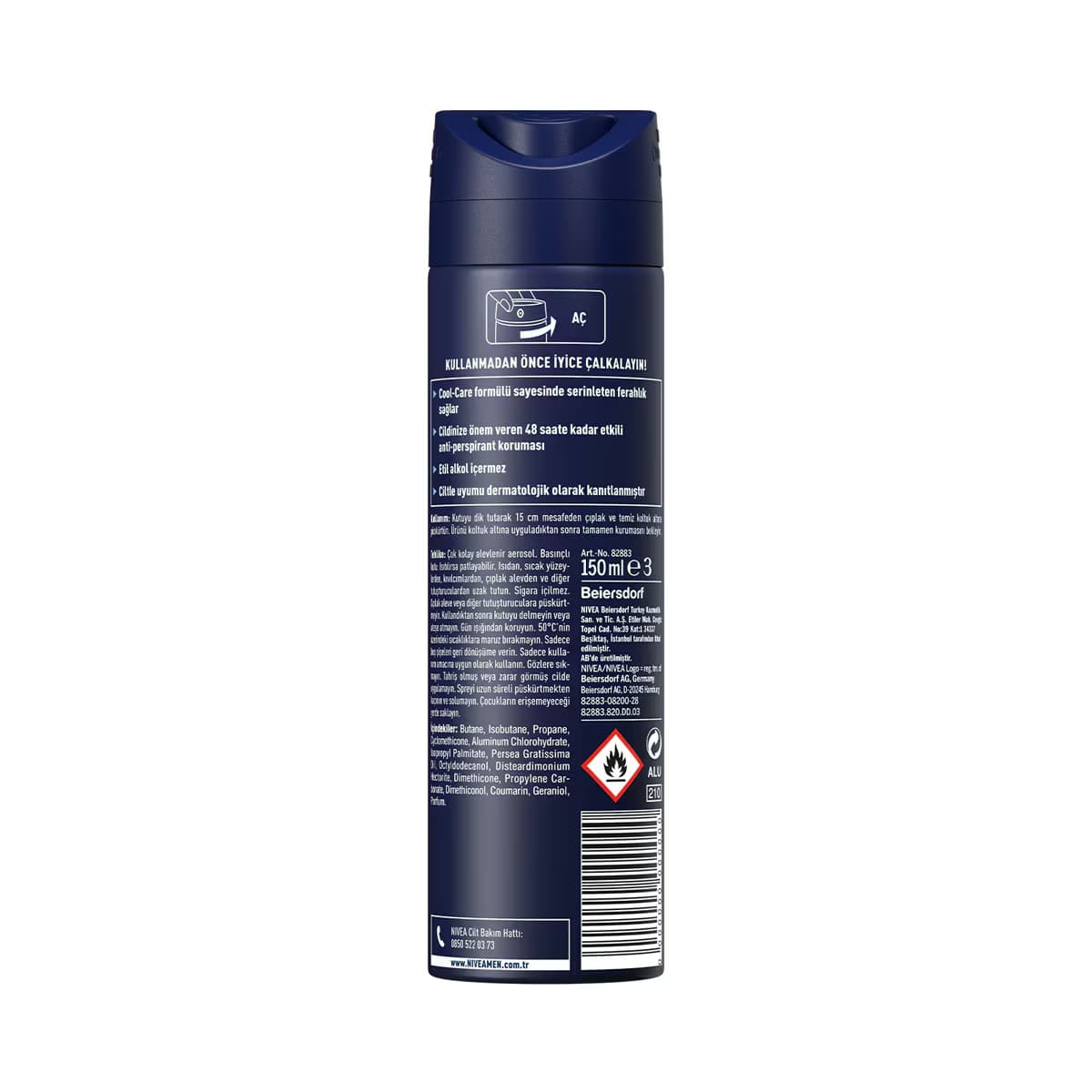 Nivea Cool Kick Erkek Deodorant 150 ml 4