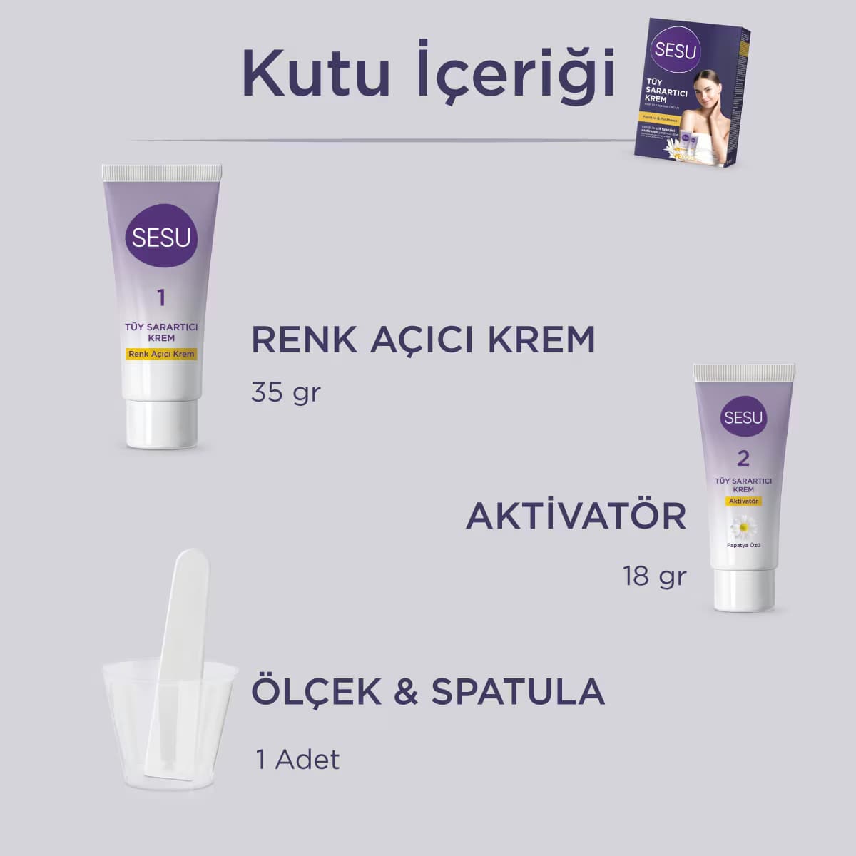 Sesu Tüy Sarartıcı Krem 35+18 gr 5