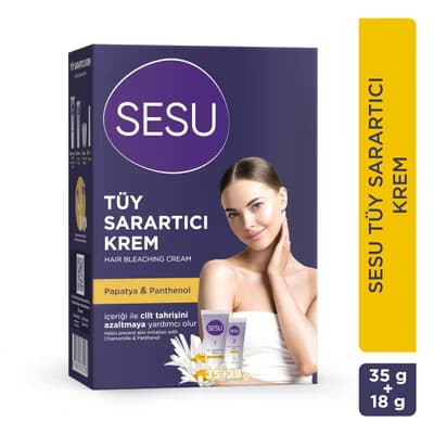 Sesu Tüy Sarartıcı Krem 35+18 gr