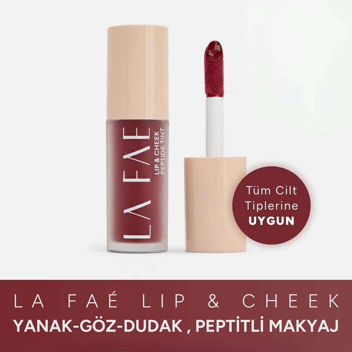 La Faé Lip & Cheek Peptide Tint Berry Flush