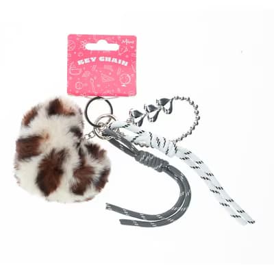Miine Peluş Kalpli Çanta Charmı