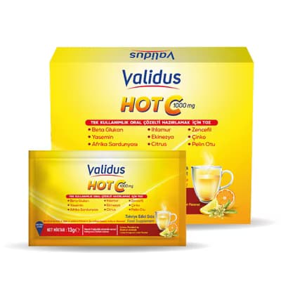 Validus Hot C Toz Saşe 12 Adet